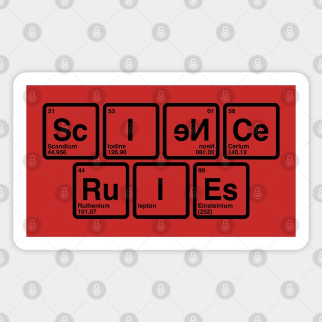 Science Rules Magnet by nickbeta